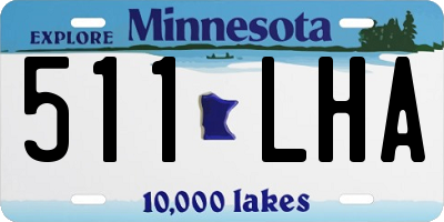 MN license plate 511LHA