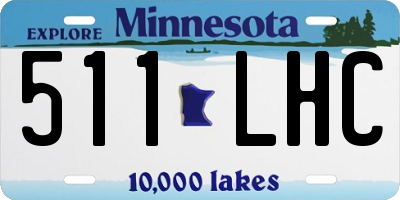 MN license plate 511LHC