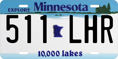 MN license plate 511LHR