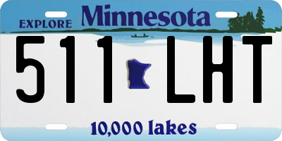 MN license plate 511LHT