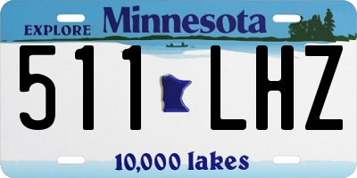 MN license plate 511LHZ