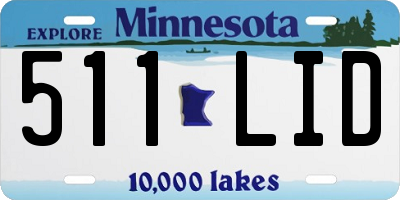 MN license plate 511LID