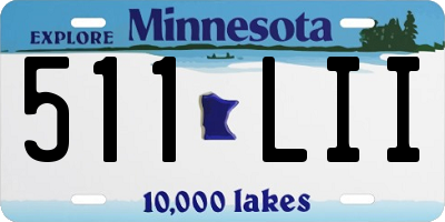 MN license plate 511LII