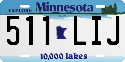 MN license plate 511LIJ