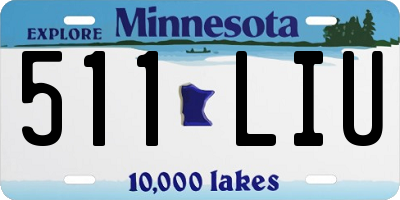 MN license plate 511LIU