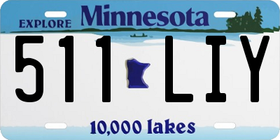 MN license plate 511LIY