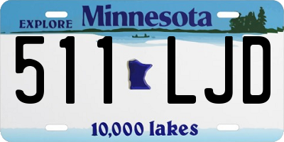 MN license plate 511LJD