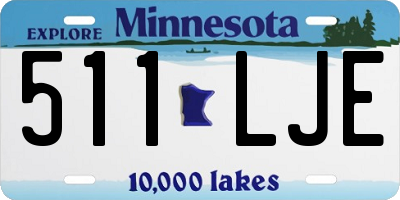 MN license plate 511LJE