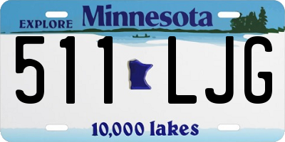 MN license plate 511LJG