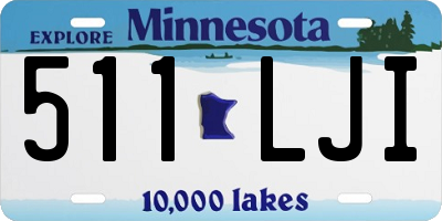 MN license plate 511LJI