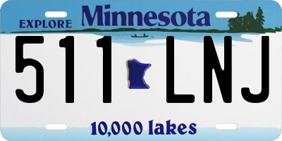 MN license plate 511LNJ