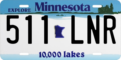 MN license plate 511LNR