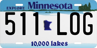 MN license plate 511LOG