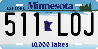 MN license plate 511LOJ