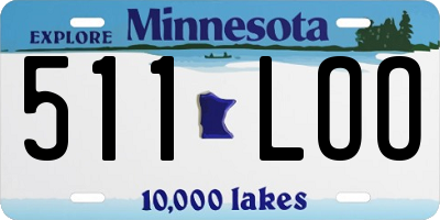 MN license plate 511LOO