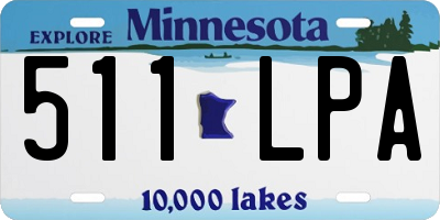 MN license plate 511LPA