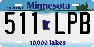 MN license plate 511LPB