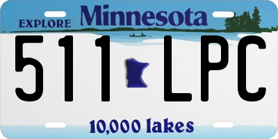 MN license plate 511LPC