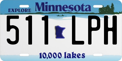 MN license plate 511LPH