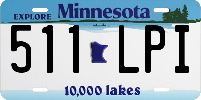 MN license plate 511LPI