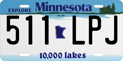 MN license plate 511LPJ