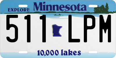 MN license plate 511LPM