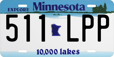MN license plate 511LPP