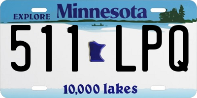 MN license plate 511LPQ