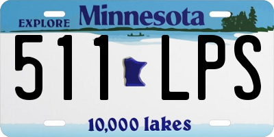 MN license plate 511LPS