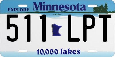 MN license plate 511LPT