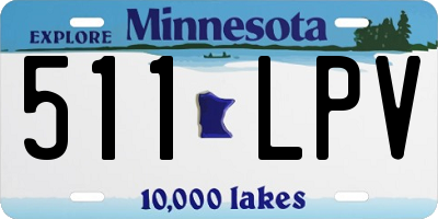 MN license plate 511LPV