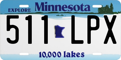 MN license plate 511LPX
