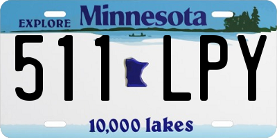 MN license plate 511LPY