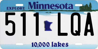 MN license plate 511LQA