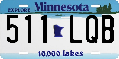MN license plate 511LQB