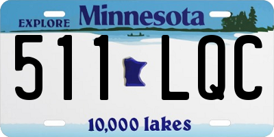 MN license plate 511LQC