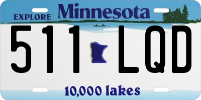 MN license plate 511LQD