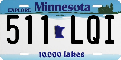 MN license plate 511LQI