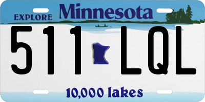 MN license plate 511LQL
