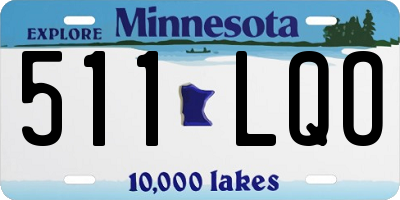 MN license plate 511LQO