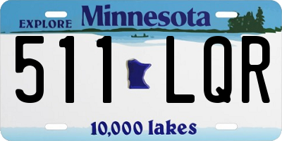 MN license plate 511LQR