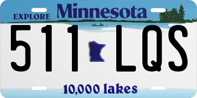 MN license plate 511LQS