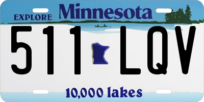 MN license plate 511LQV