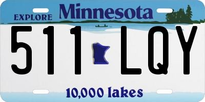 MN license plate 511LQY