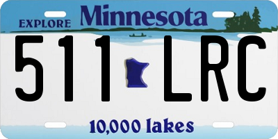 MN license plate 511LRC
