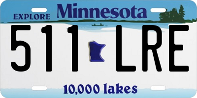 MN license plate 511LRE
