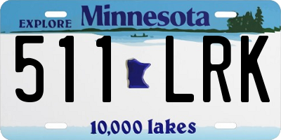 MN license plate 511LRK