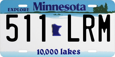 MN license plate 511LRM