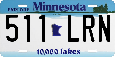 MN license plate 511LRN