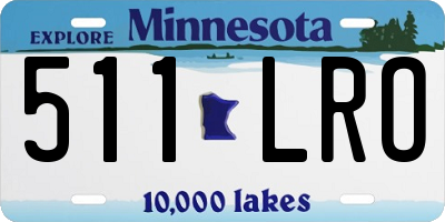 MN license plate 511LRO